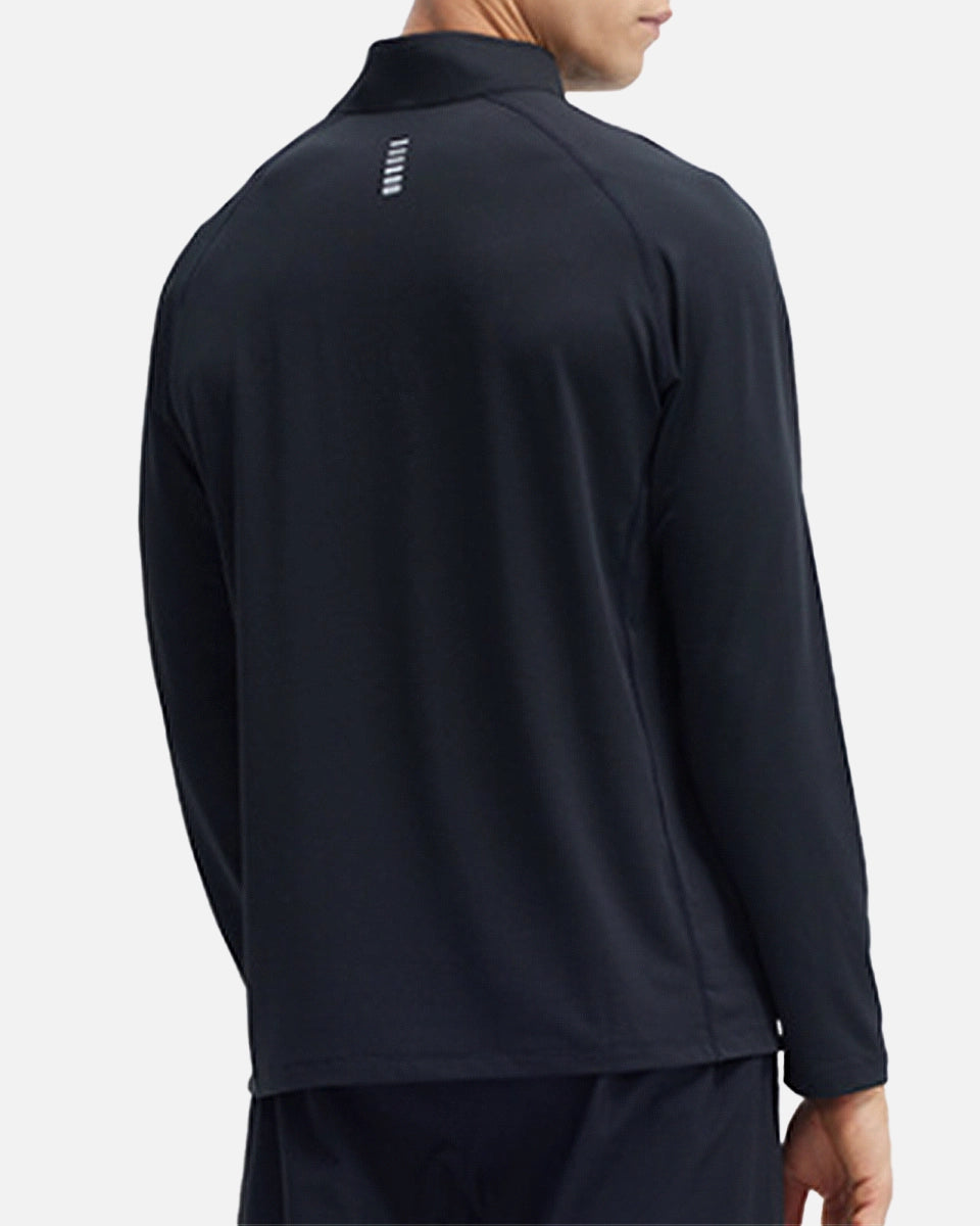 Athletic quarter-zip with breathable stretch fabric for all-day comfort
