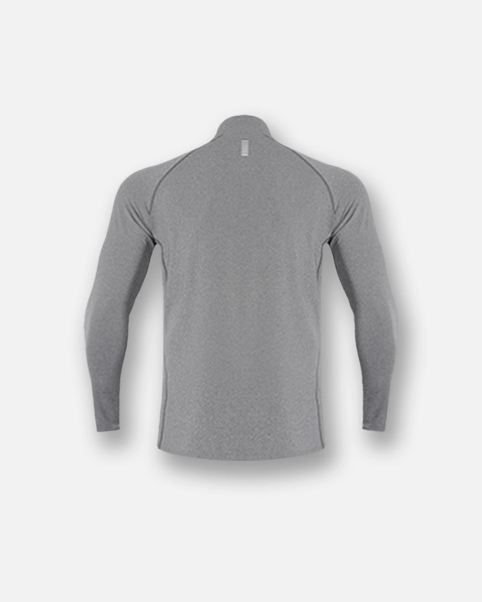Athletic quarter-zip with breathable stretch fabric for all-day comfort