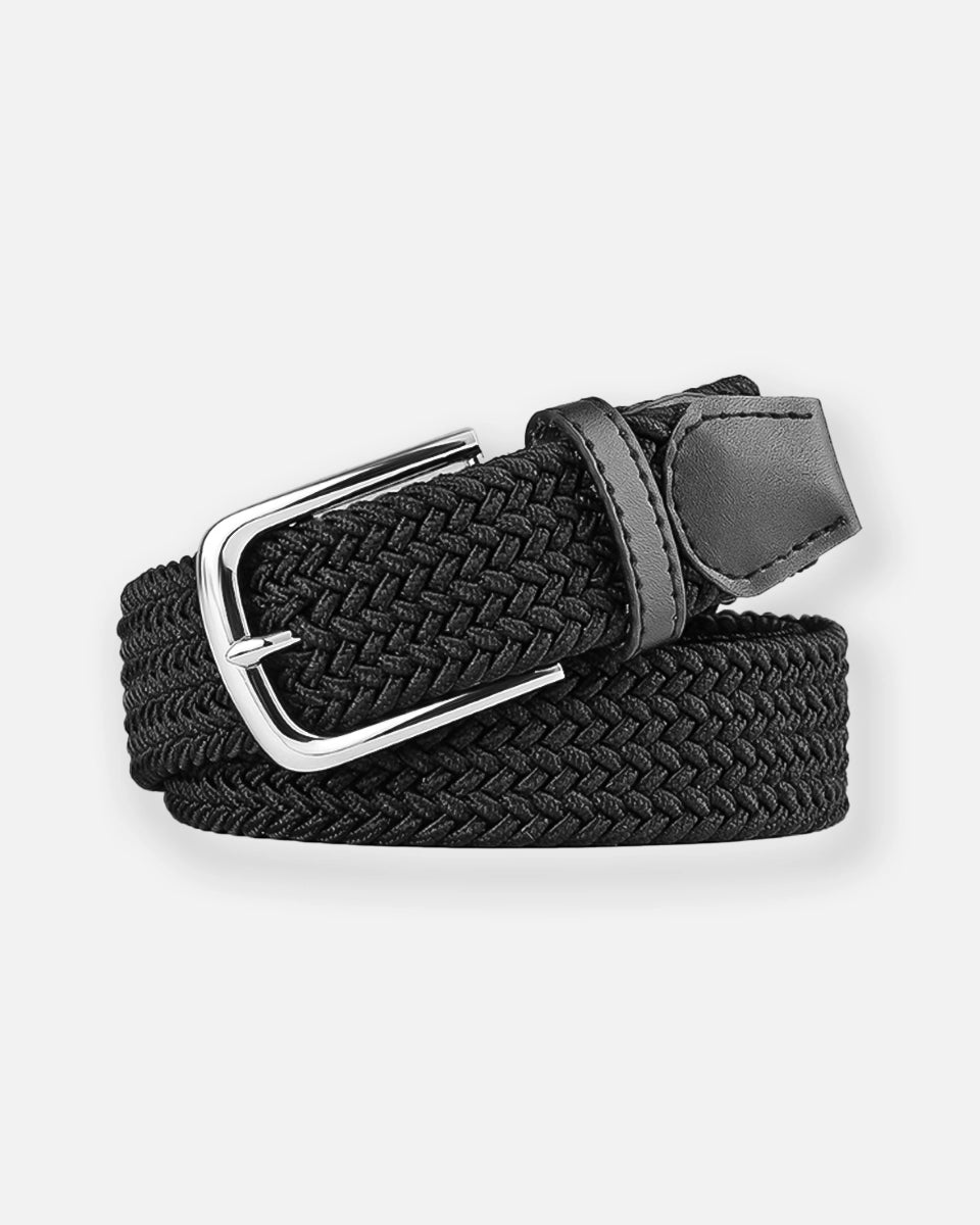 Elevate Stretch Belt – Woven Braided Elastic Belt with No-Hole Fit