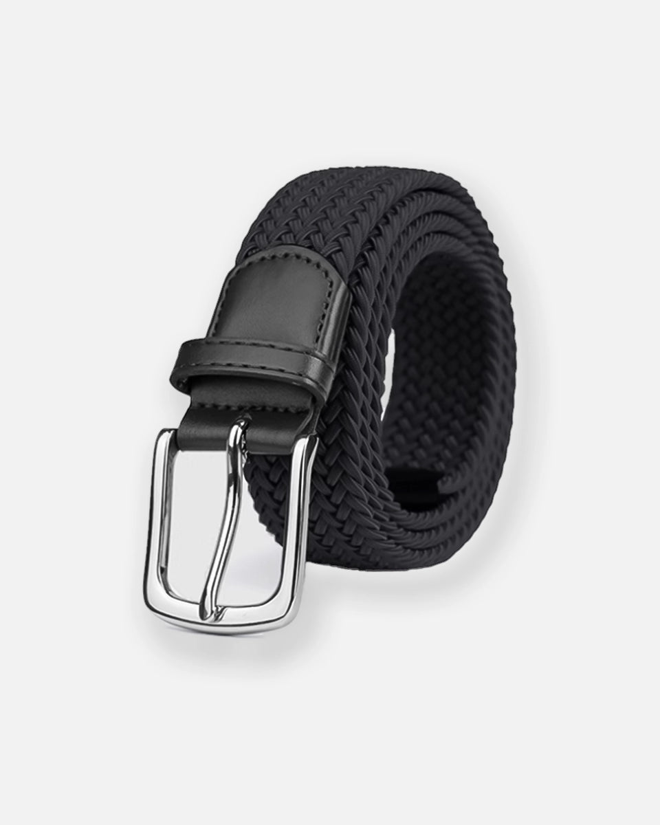 Elevate Stretch Belt – Woven Braided Elastic Belt with No-Hole Fit