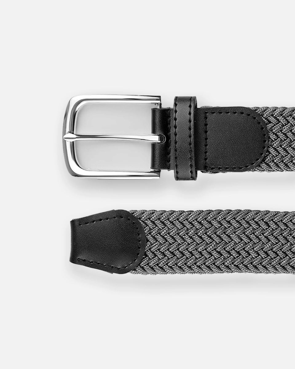 Elevate Stretch Belt – Woven Braided Elastic Belt with No-Hole Fit