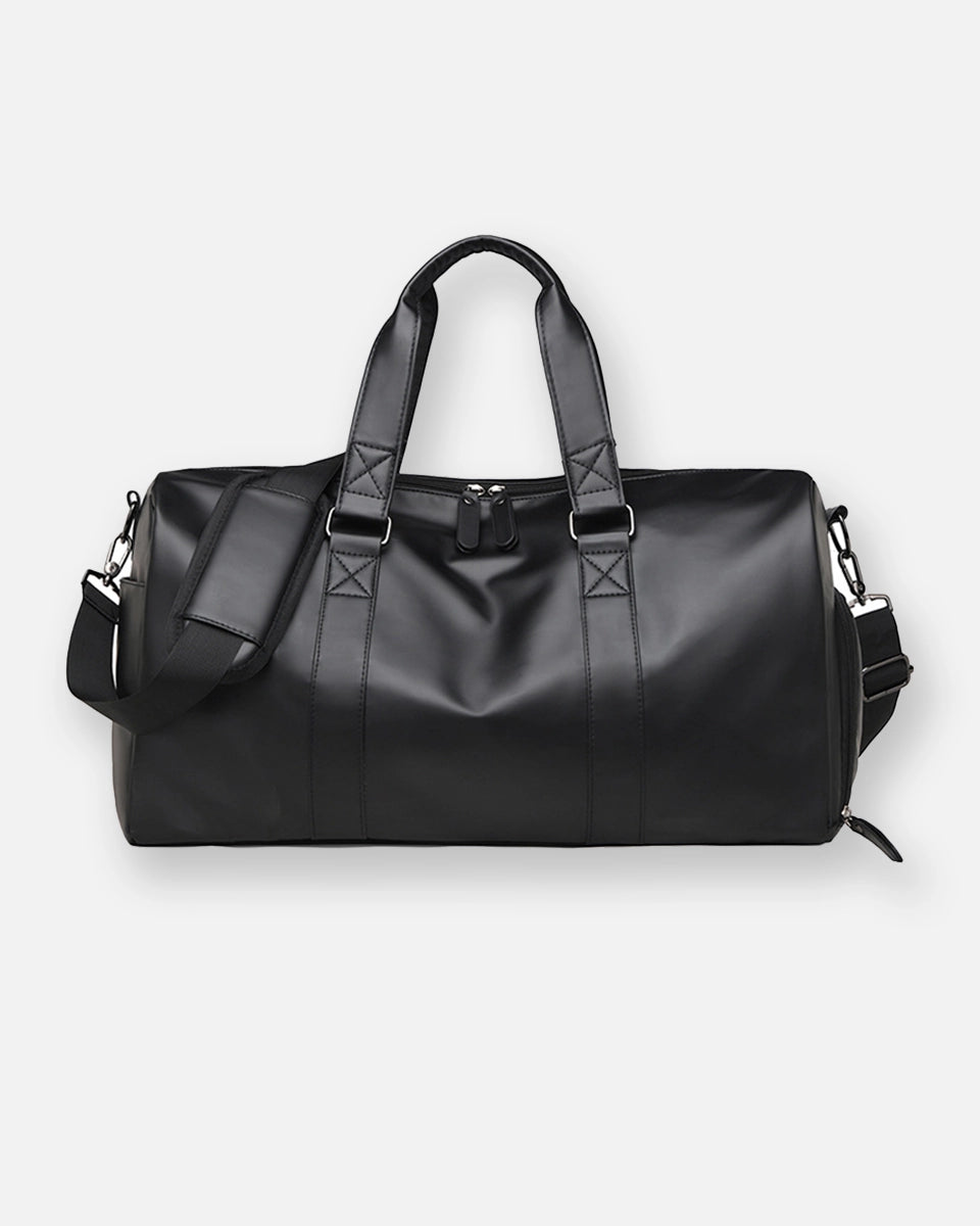 Durable waterproof duffel bag with multiple compartments
