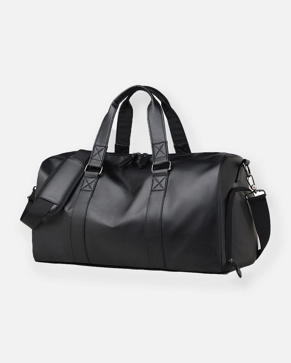 Durable waterproof duffel bag with multiple compartments