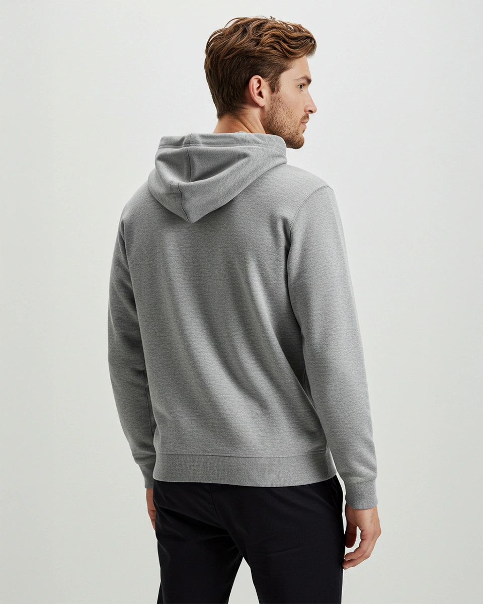 Work-to-Workout Hoodie – Premium grey hoodie for men’s office-to-gym transition