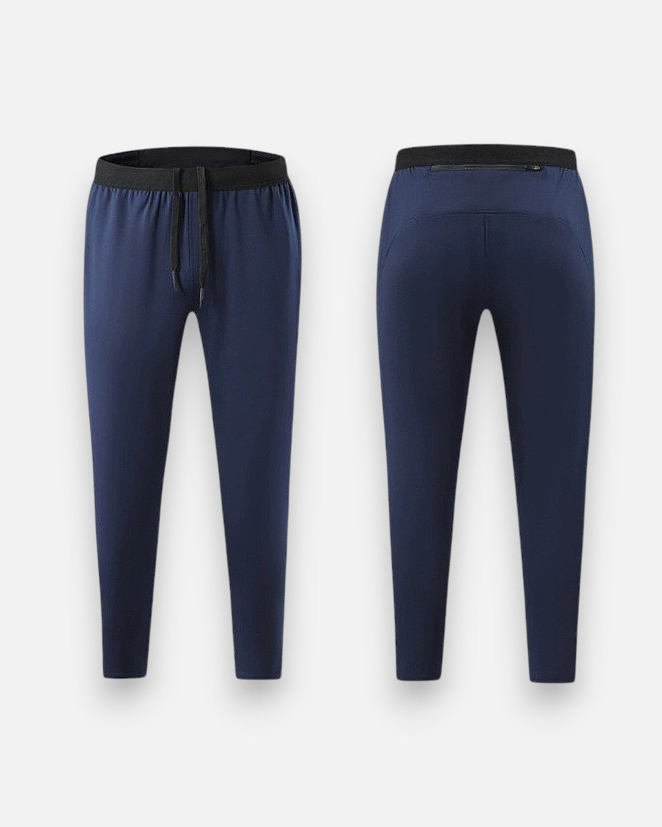 Performance pants with smart pockets and an elastic waistband for active movement