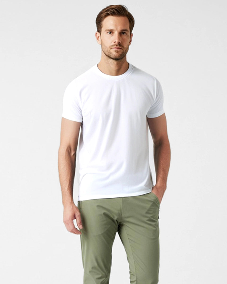 Seamless activewear t-shirt for daily and gym wear
