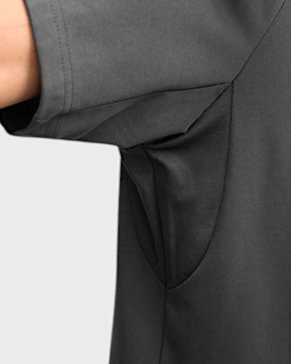 Men’s breathable quarter-zip with mesh underarm for moisture-wicking performance