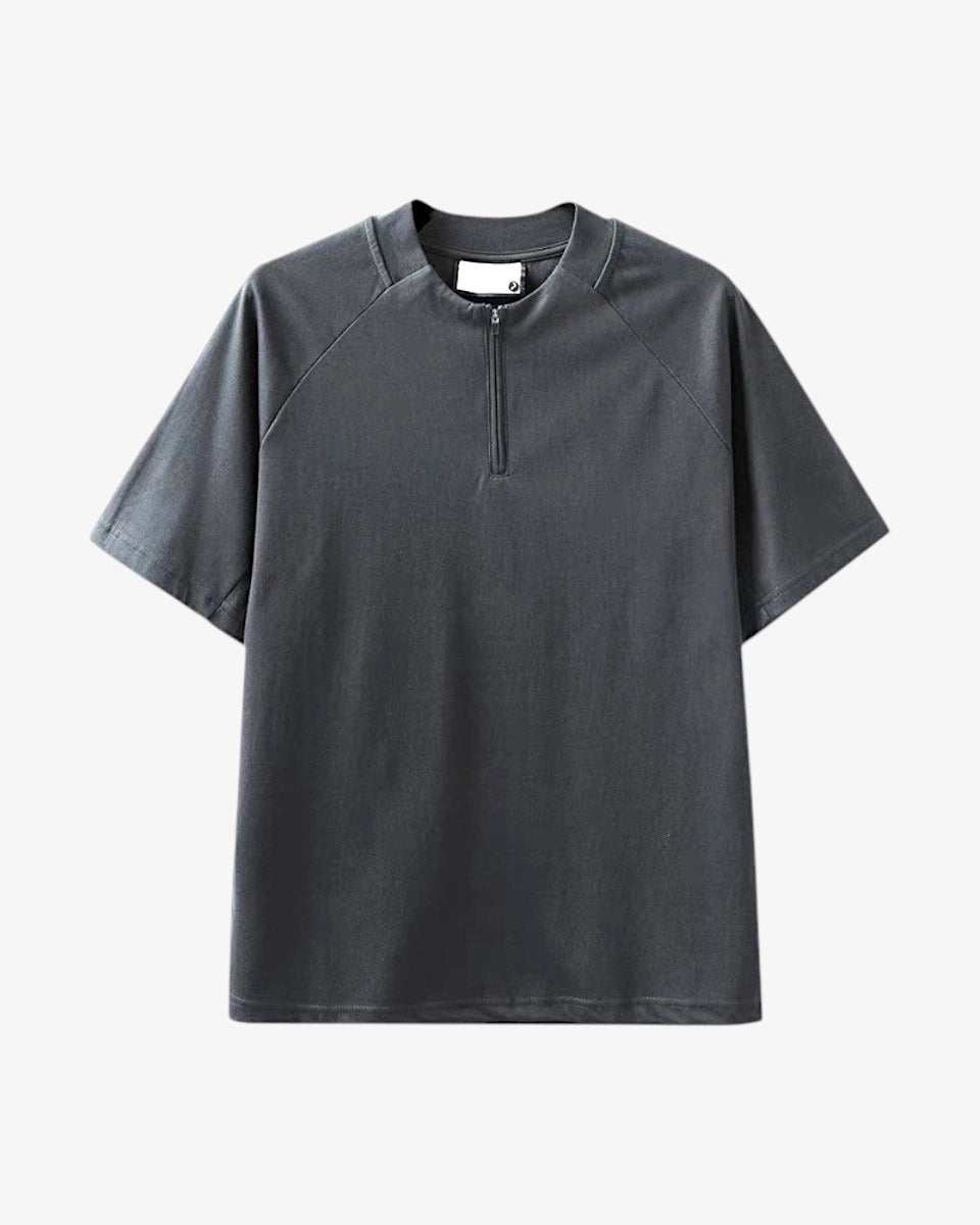 Men’s breathable quarter-zip with mesh underarm for moisture-wicking performance