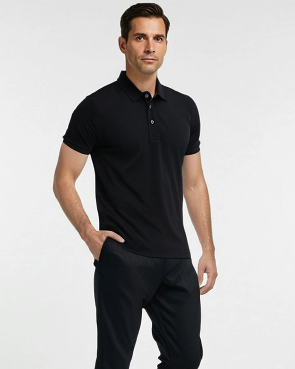 Fairway Polo – Moisture-wicking, breathable performance polo for men.