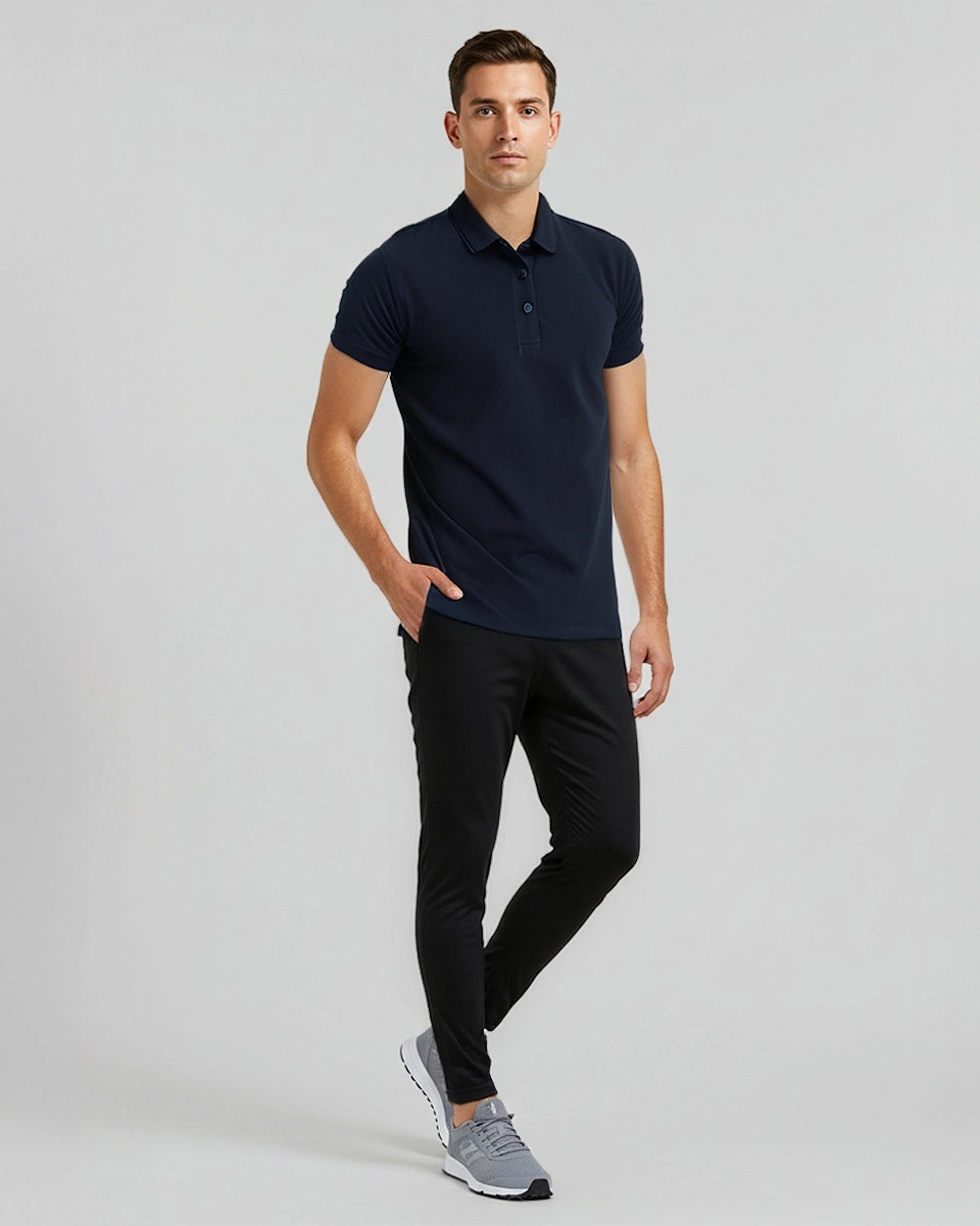 Fairway Polo – Moisture-wicking, breathable performance polo for men.