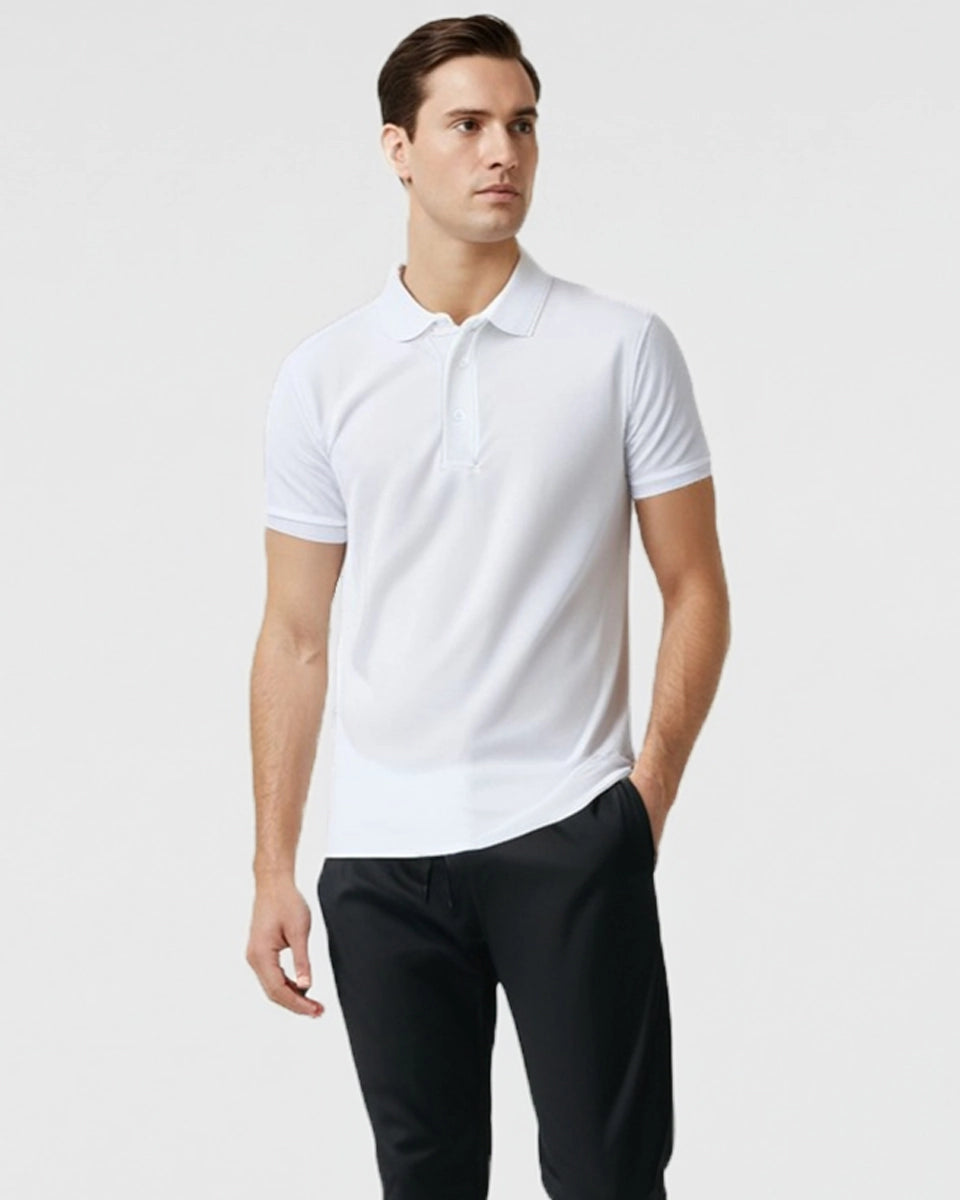 Fairway Polo – Moisture-wicking, breathable performance polo for men.