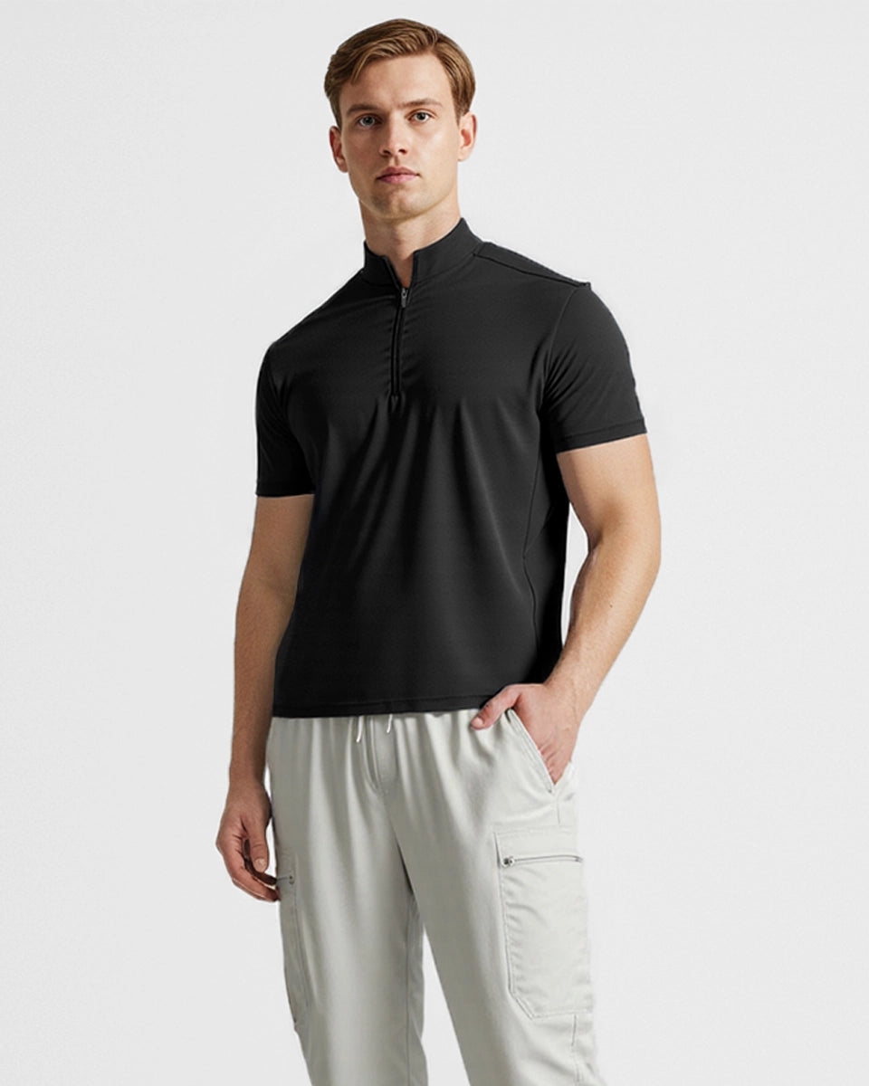 Versatile quarter-zip designed for office and active wear