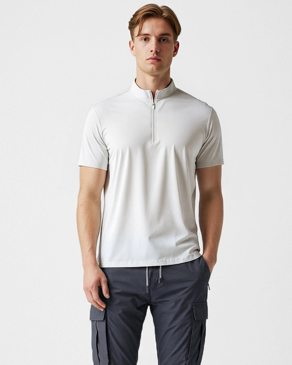 Versatile quarter-zip designed for office and active wear