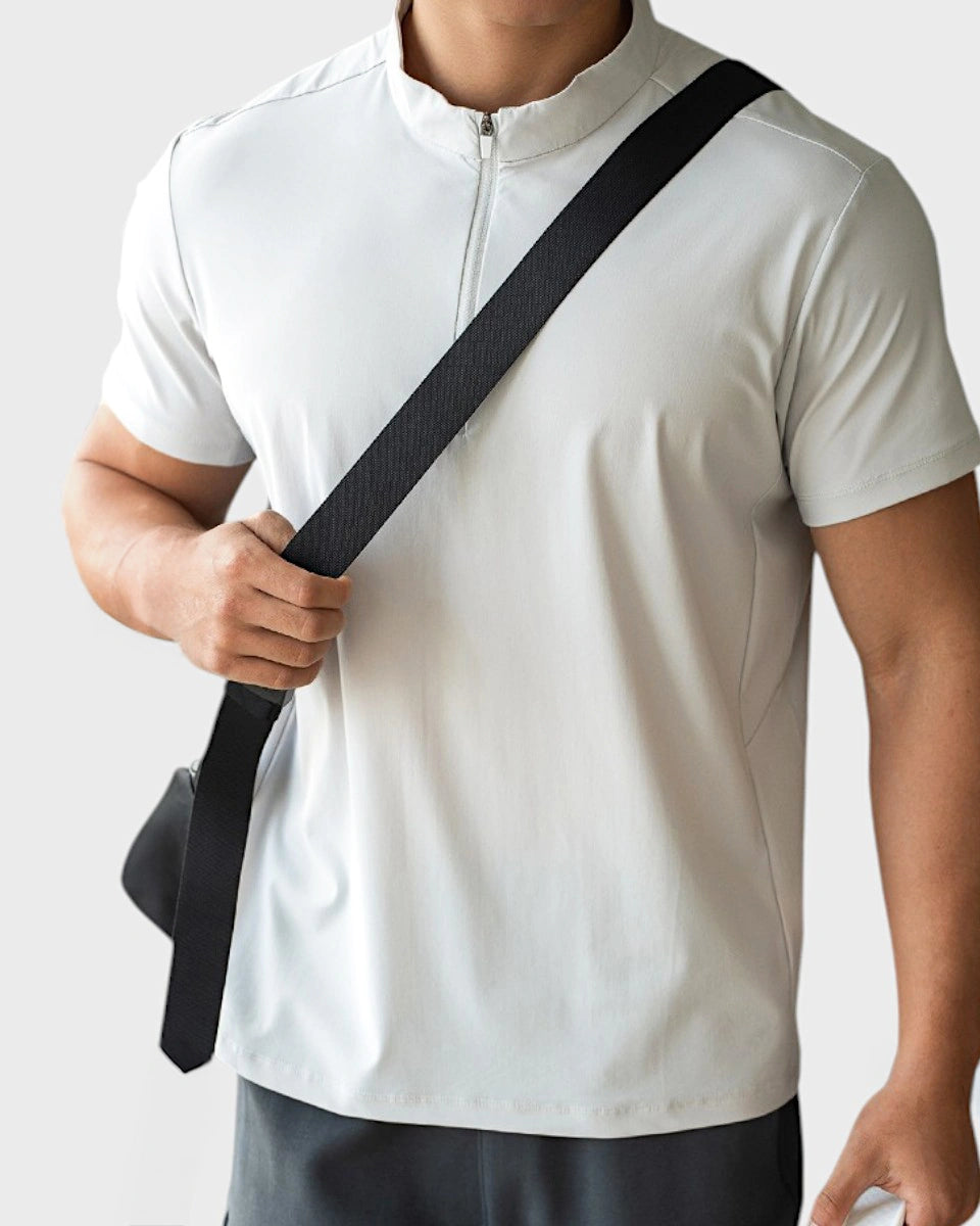 Versatile quarter-zip designed for office and active wear