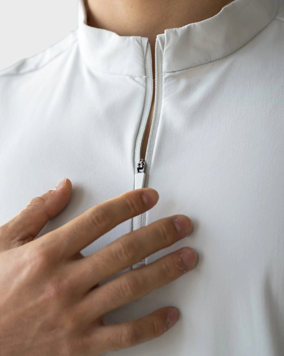 Versatile quarter-zip designed for office and active wear