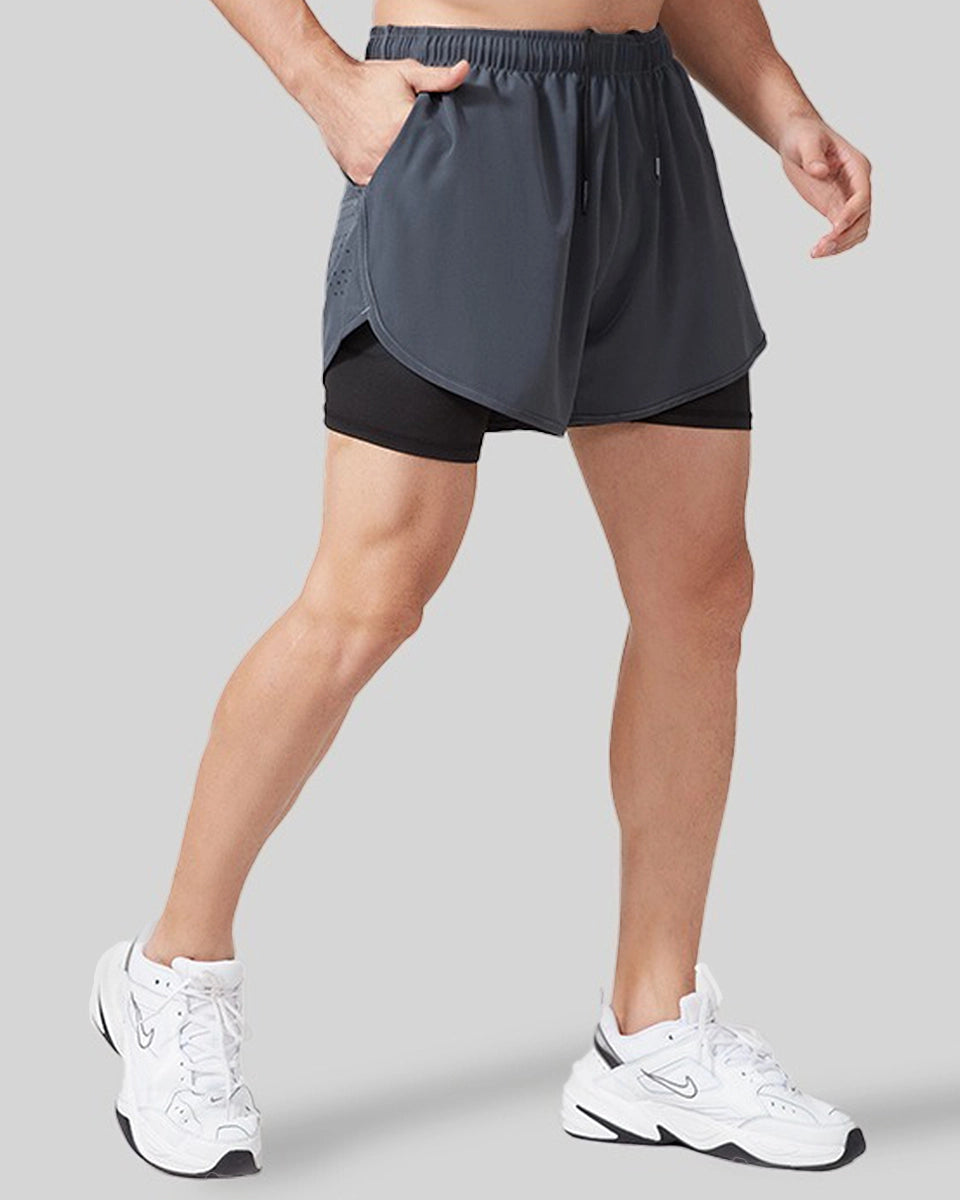 OmniMove Shorts – Lightweight 2-in-1 running and training shorts for men