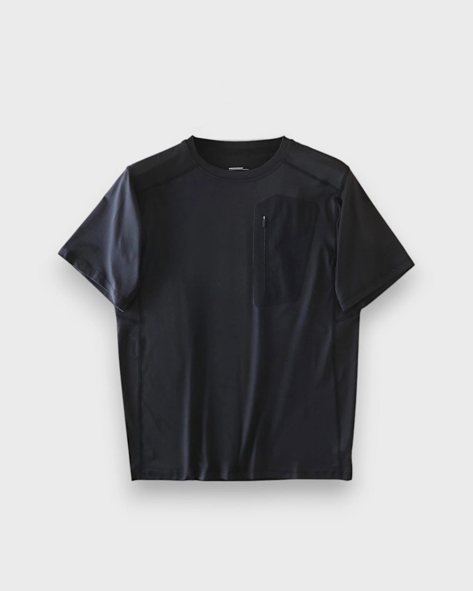 Moisture-wicking athletic tee for office duty, training, running, and everyday wear.
