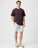 Relaxed-fit men's t-shirt in silky 50-count cotton blend – lightweight, cool-touch fabric for all-day comfort