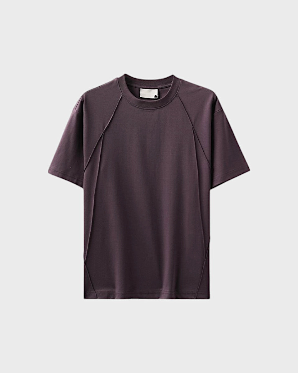 Relaxed-fit men's t-shirt in silky 50-count cotton blend – lightweight, cool-touch fabric for all-day comfort