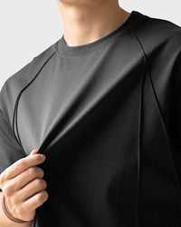 Relaxed-fit men's t-shirt in silky 50-count cotton blend – lightweight, cool-touch fabric for all-day comfort