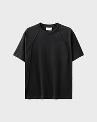 Relaxed-fit men's t-shirt in silky 50-count cotton blend – lightweight, cool-touch fabric for all-day comfort