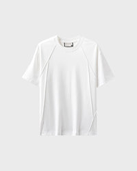 Relaxed-fit men's t-shirt in silky 50-count cotton blend – lightweight, cool-touch fabric for all-day comfort