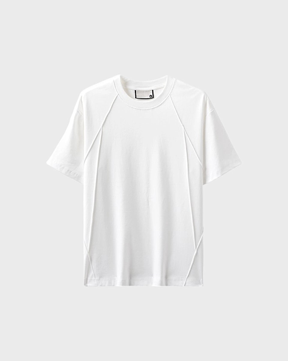 Relaxed-fit men's t-shirt in silky 50-count cotton blend – lightweight, cool-touch fabric for all-day comfort