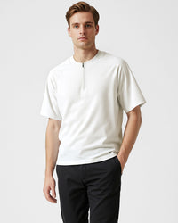Men’s breathable quarter-zip with mesh underarm for moisture-wicking performance