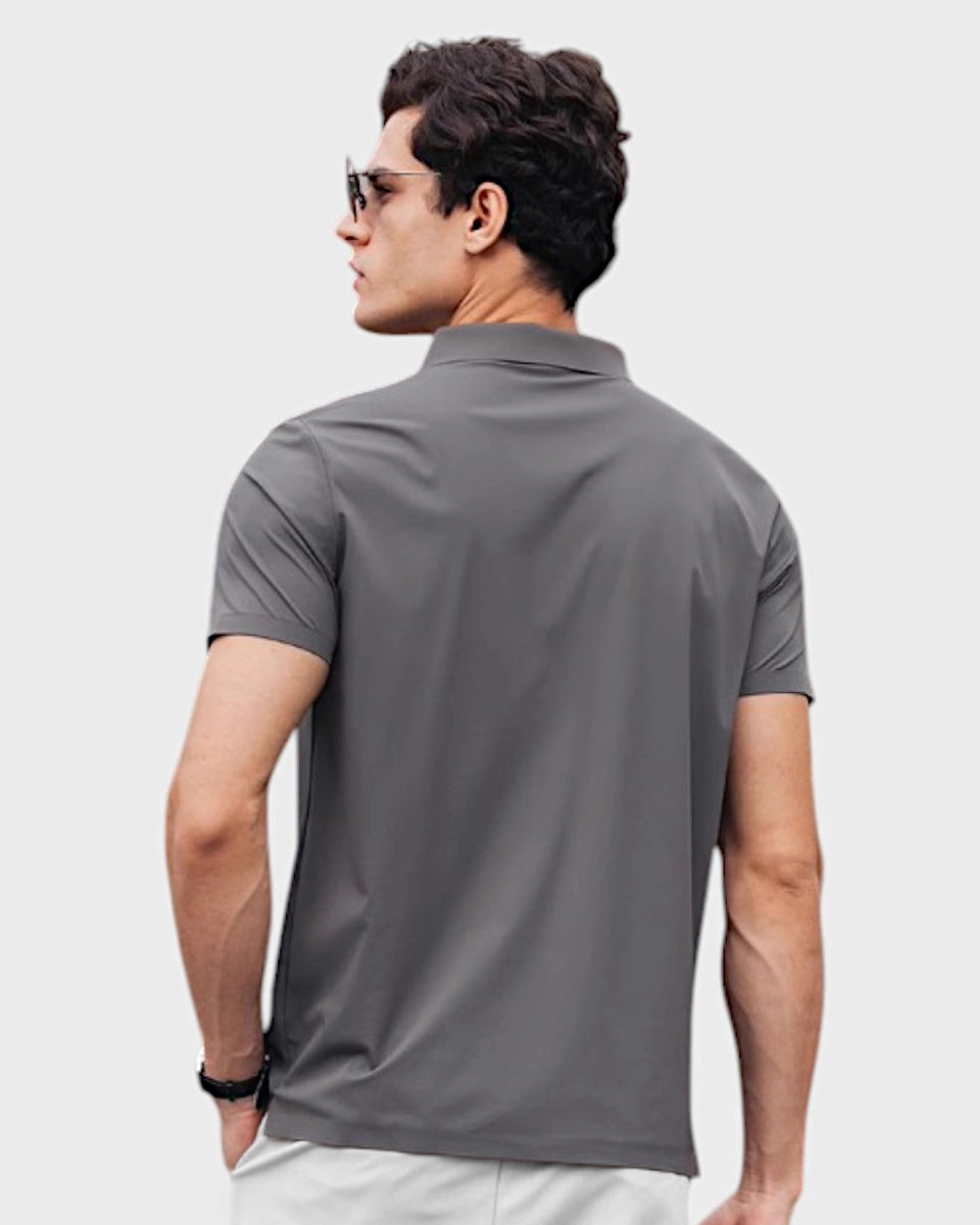 Flowstate Polo – Antibacterial quick-dry men’s polo with UPF50+ and stretch collar