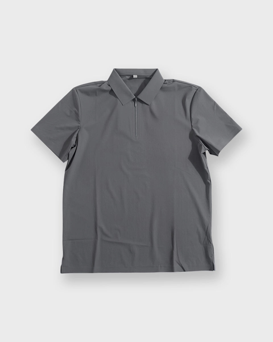 Flowstate Polo – Antibacterial quick-dry men’s polo with UPF50+ and stretch collar