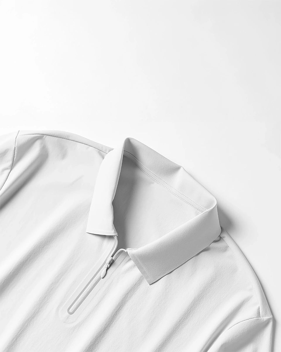 Flowstate Polo – Antibacterial quick-dry men’s polo with UPF50+ and stretch collar