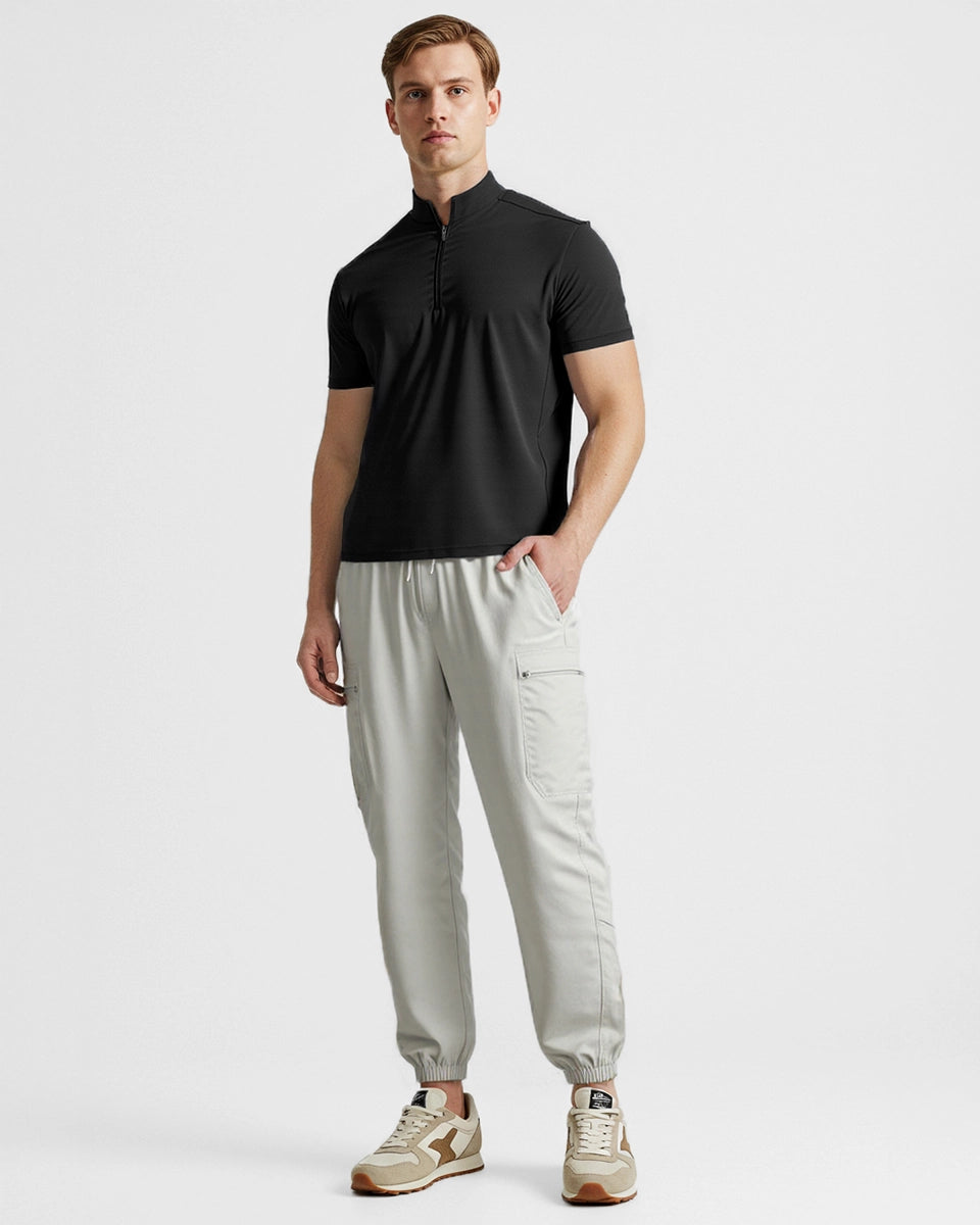 Versatile quarter-zip designed for office and active wear