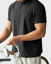 Versatile quarter-zip designed for office and active wear