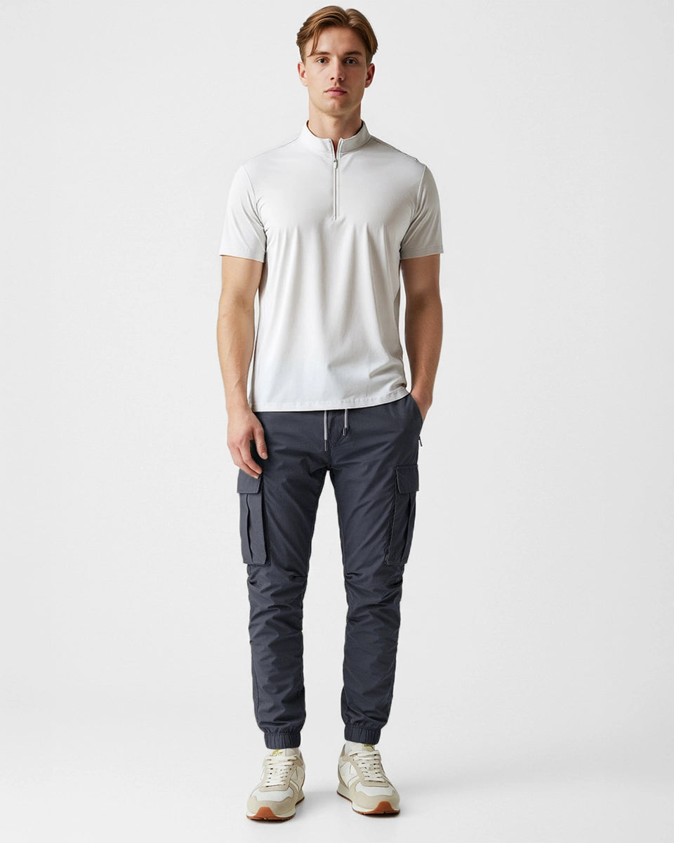 Versatile quarter-zip designed for office and active wear