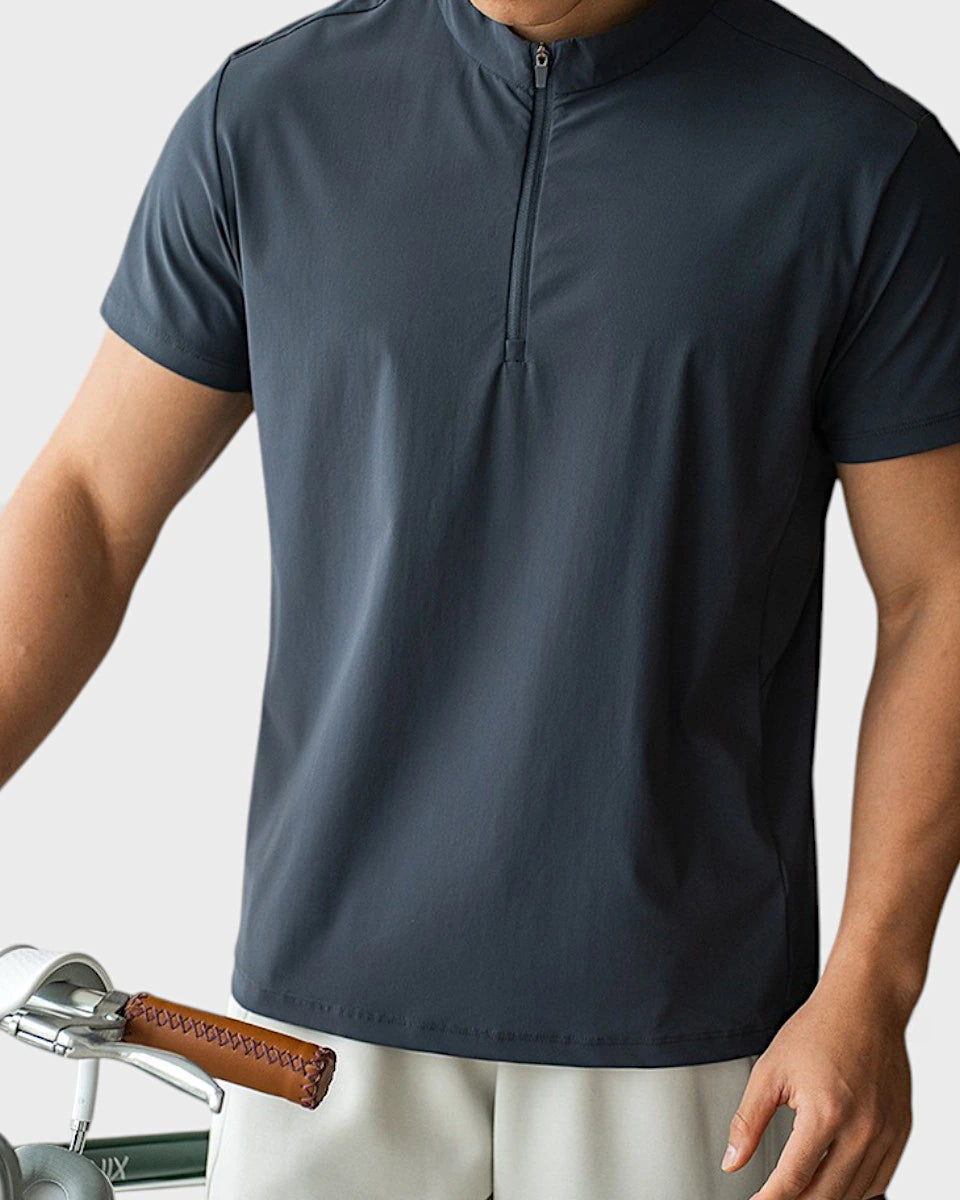 Versatile quarter-zip designed for office and active wear