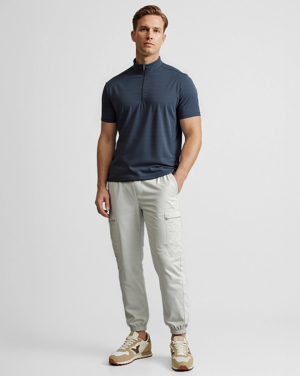 Versatile quarter-zip designed for office and active wear