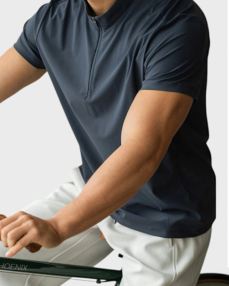 Versatile quarter-zip designed for office and active wear
