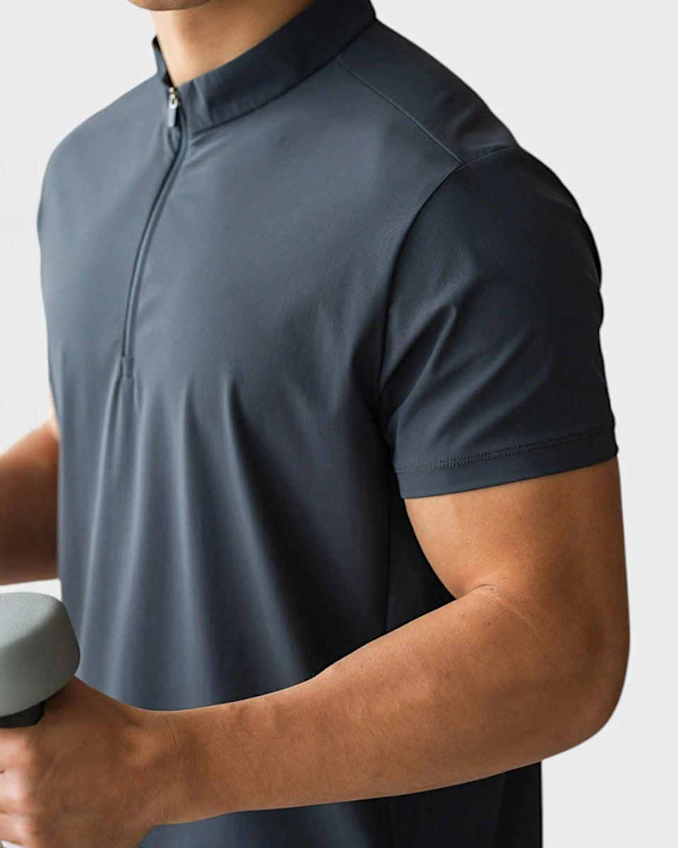 Versatile quarter-zip designed for office and active wear
