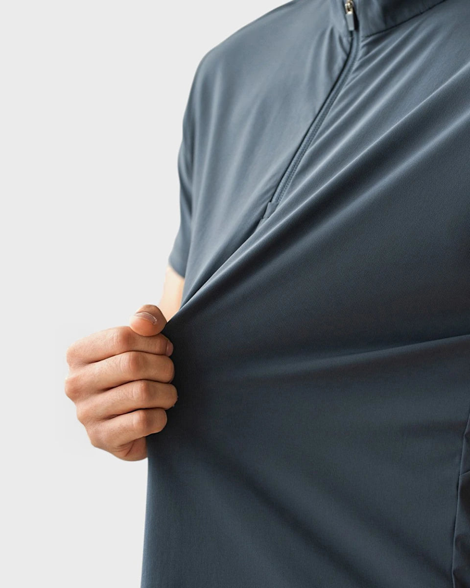 Versatile quarter-zip designed for office and active wear