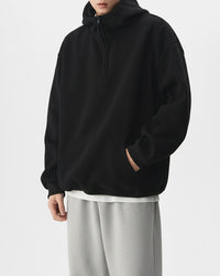 Pulse Hoodie – half‑zip, 440g premium hoodie for smart casual and training