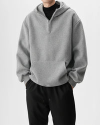 Pulse Hoodie – half‑zip, 440g premium hoodie for smart casual and training