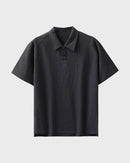 Urbanease Polo – Men’s seersucker polo shirt with breathable fabric and relaxed fit