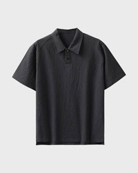 Urbanease Polo – Men’s seersucker polo shirt with breathable fabric and relaxed fit