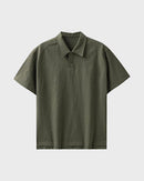Urbanease Polo – Men’s seersucker polo shirt with breathable fabric and relaxed fit