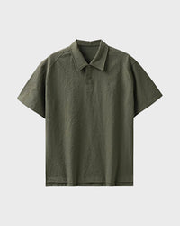 Urbanease Polo – Men’s seersucker polo shirt with breathable fabric and relaxed fit