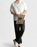 Urbanease Polo – Men’s seersucker polo shirt with breathable fabric and relaxed fit