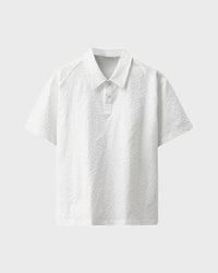 Urbanease Polo – Men’s seersucker polo shirt with breathable fabric and relaxed fit