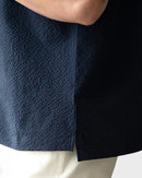 Urbanease Polo – Men’s seersucker polo shirt with breathable fabric and relaxed fit