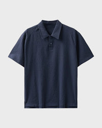 Urbanease Polo – Men’s seersucker polo shirt with breathable fabric and relaxed fit